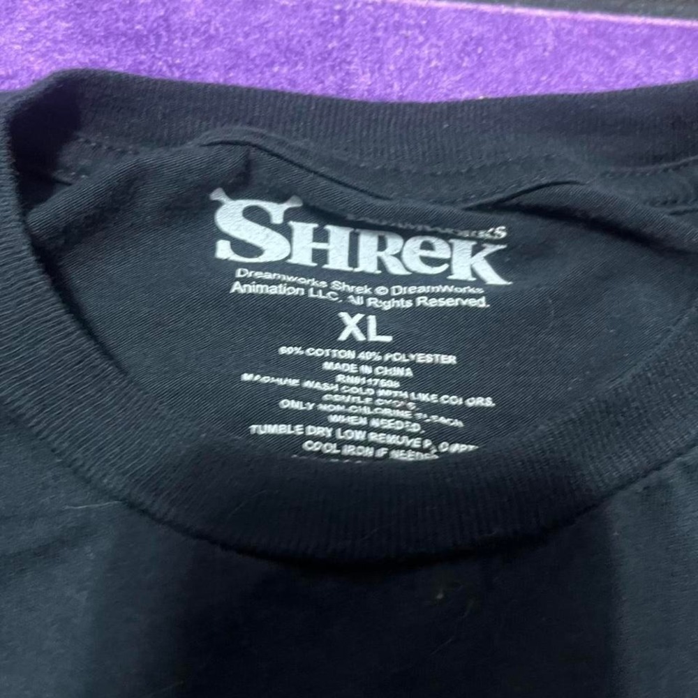 Funny Shrek black winter long sleeve shirt Size XL - Picture 3 of 5